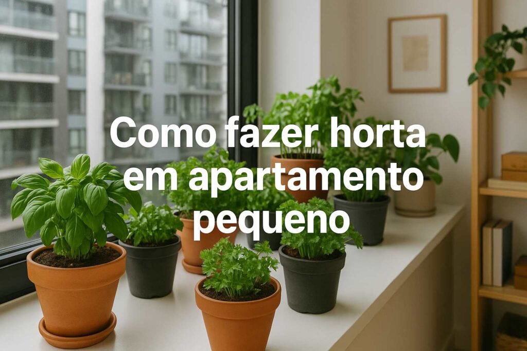 como fazer horta em apartamento pequeno