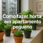 como fazer horta em apartamento pequeno